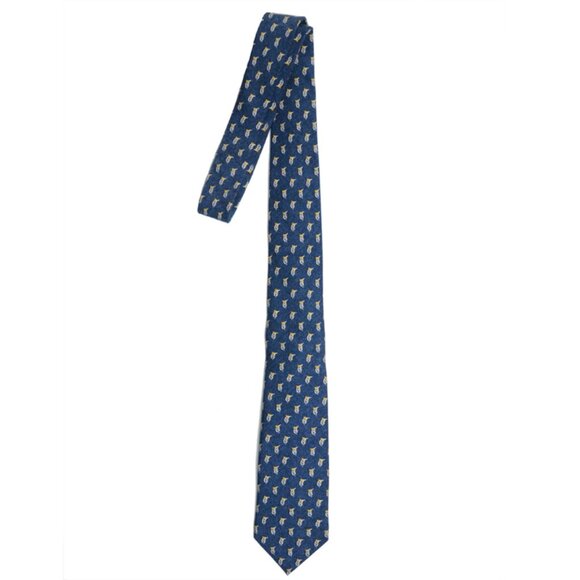 GUCCI TIE SIGNATURE LOGO SADDLE PRINT SILK 358879 NEW AUTH - Picture 2 of 6